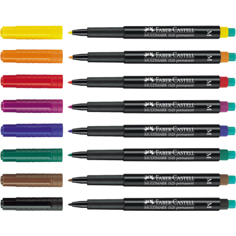 Marker Faber-Castell Multimark Ohp Permanentny, M, pomarańczowy - 4